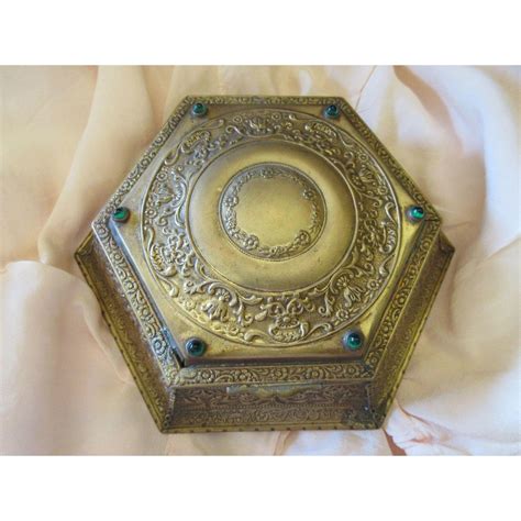 steel repouse jewelry box|Antique and Vintage Jewelry Boxes .